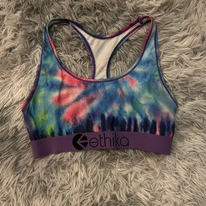 Ethika Women's Vibrant Tie-Dye Sports Bra